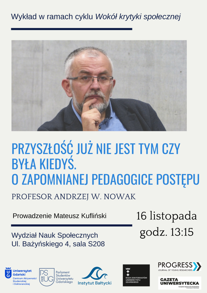 Plakat cyklu &quot;Wokół krytyki społecznej&quot;