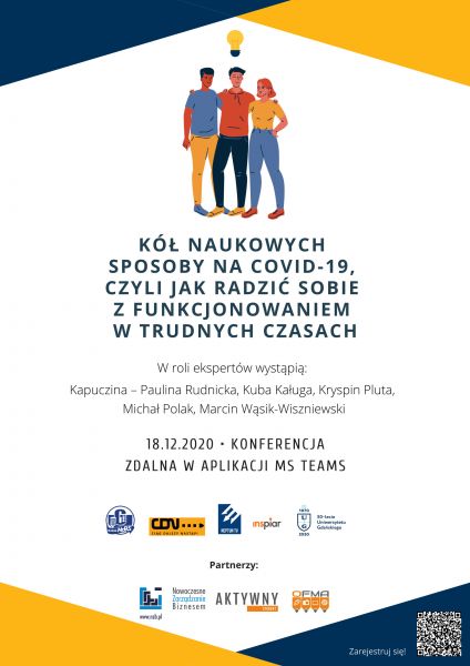 plakat konferencji Covid-19