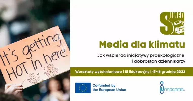 Baner z zapowiedzią spotkania.