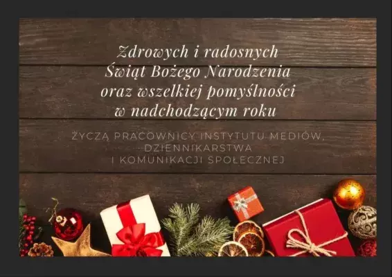 Baner z życzeniami świątecznymi