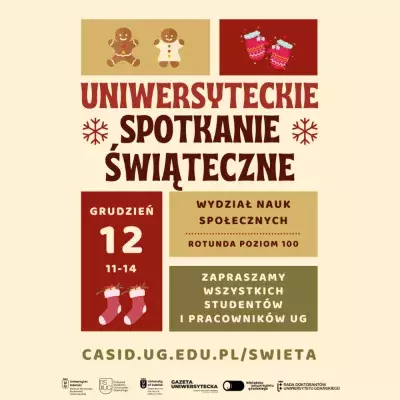 Plakat Uniwersyteckie Spotkanie Świąteczne