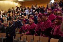 fot. 6 widok audytorium: członkowie Rady Wydziału