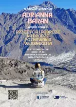 Plakat - spotkanie z Adrianną Baran