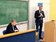 Foto2_prof. L. Balcerowicz i prof. Michał Harciarek