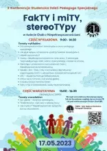 Plakat X Konferencji Dzień Pedagoga Specjalnego