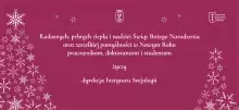 Baner z życzeniami świątecznymi