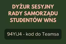 Dyżur sesyjny Rady Samorządu Studentów WNS - duży kafelek