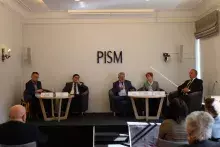 Zdjęcie z panelu dyskusyjnego Polskie Dokumenty Dyplomatyczne 1942 (1), fot: Natalia Radulska, PISM.