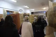 Wizyta studentów dziennikarstwa w synagodze 