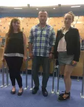 Pierwsze miejsce: Maja Garbień, Kinga Jankowska, Aleksandra Koniuszewska, Dominika Maniak