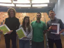 Drugie miejsce: Piotr Piotrowski, Aleksandra Przytuła, Paula Nowak, Oskar Mroczkowski 