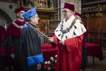Uroczyste nadanie tytułu doktora honoris causa dr. Thomasowi Bachowi przez Rektora UG prof. Jerzego Gwizdałę