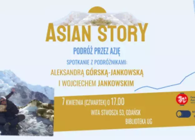 ASIAN STORY - spotkanie z podróżnikami 7 kwietnia o 17.00 w Bibliotece UG
