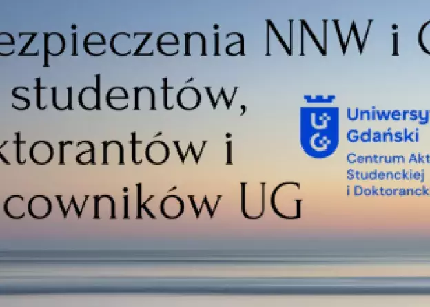 Ubezpieczenie NNW i OC dla studentów, doktorantów i pracowników UG
