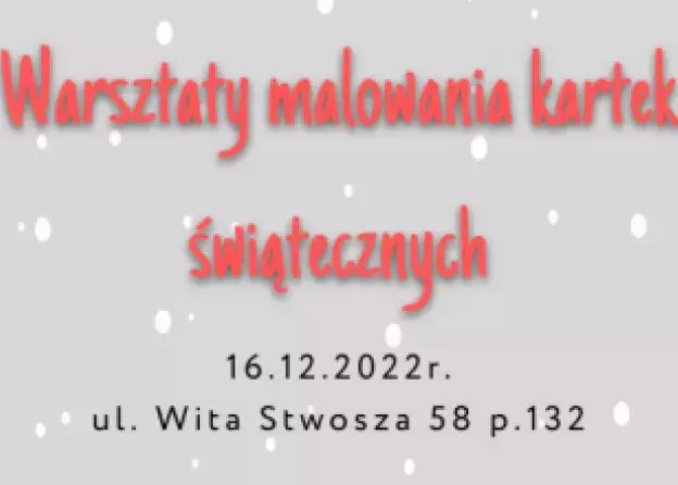 Świąteczne warsztaty rękodzieła 16 grudnia, 16.00