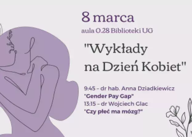 Wykłady na Dzień Kobiet w Bibliotece UG - 8 marca, od 9.45