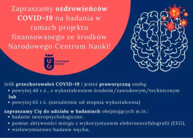 Badanie dotyczące długotrwałych skutków COVID-19