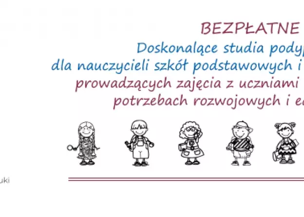 BEZPŁATNE Doskonalące Studia Podyplomowe dla nauczycieli szkół podstawowych i ponadpodstawowych…