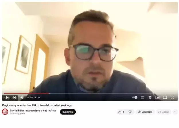 Seminarium naukowe nt. regionalnych implikacji wojny Izrael-Hamas - nagranie