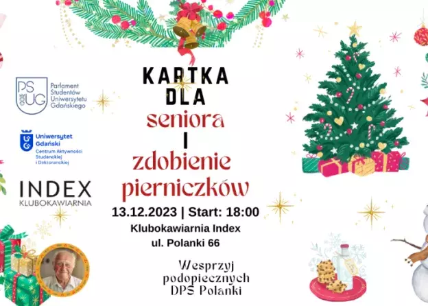Kartka dla Seniora i zdobienie pierniczków - akcja charytatywna 13 grudnia