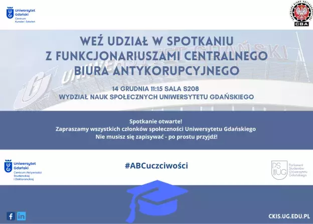 Spotkanie z funkcjonariuszami CBA 14 grudnia