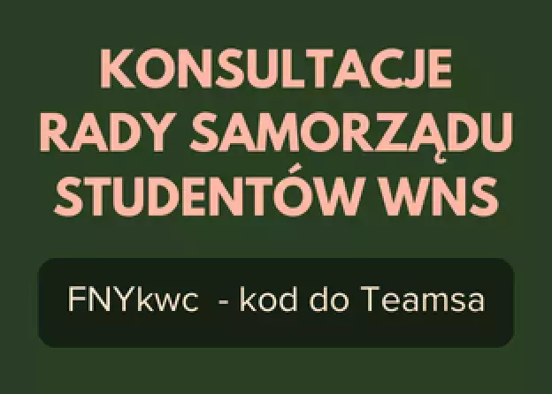 Piątkowe konsultacje Rady Samorządu Studentów WNS
