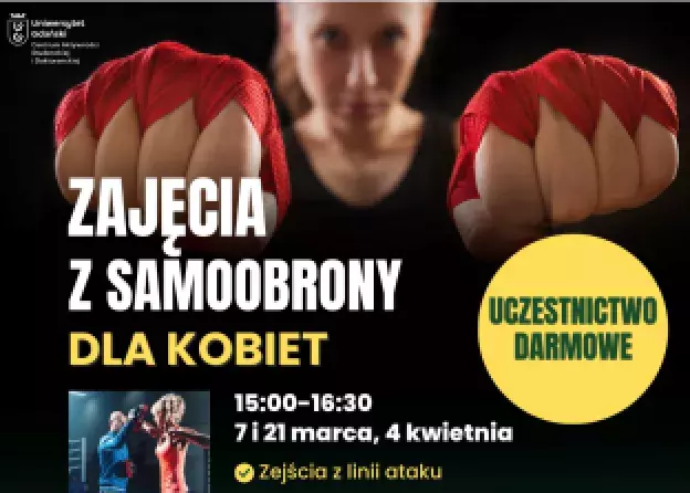 OSTATNIE MIEJSCA NA ZAJĘCIA Z SAMOOBRONY 7 MARCA!