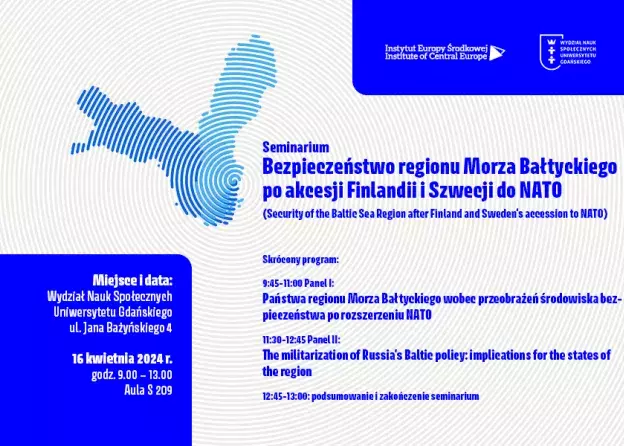 Seminarium Bezpieczeństwo Regionu Bałtyckiego po akcesji Szwecji i Finlandii do NATO - 16 września