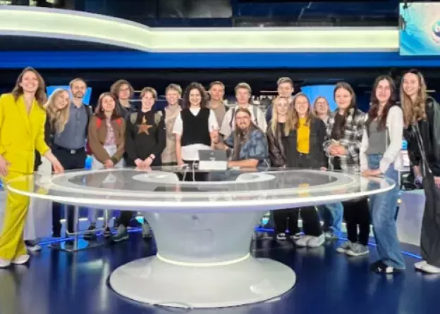 Studenci dziennikarstwa UG zwiedzili nowe studio TVN!