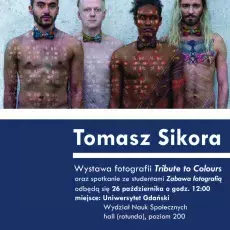 Plakat wystawy - mężczyźni bez koszulek 