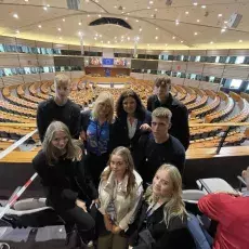 studenci w Brukseli