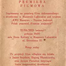 treść zaproszenia na premiere filmu