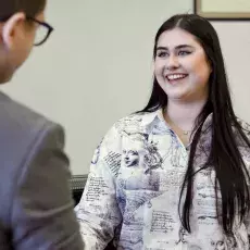 Wiktoria Kot w czasie wręczenia nagród w konkursie "DETEKTOR".