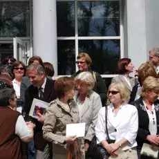 Licznie zgromadzeni pracownicy Instytutu Pedagogiki